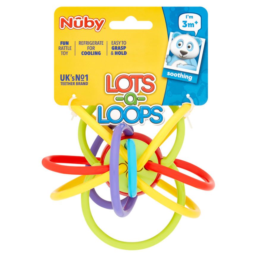 Nuby Lots-a-Loops Teething Ring 3m+ Baby accessories & cleaning McGrocer Direct   