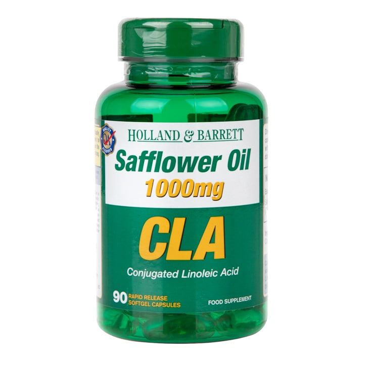 Holland & Barrett Safflower Oil 1000mg CLA 90 Capsules