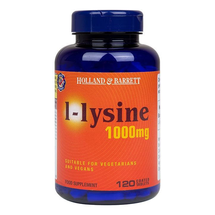 Holland &amp; Barrett l-lysine 120 Tablets 1000mg