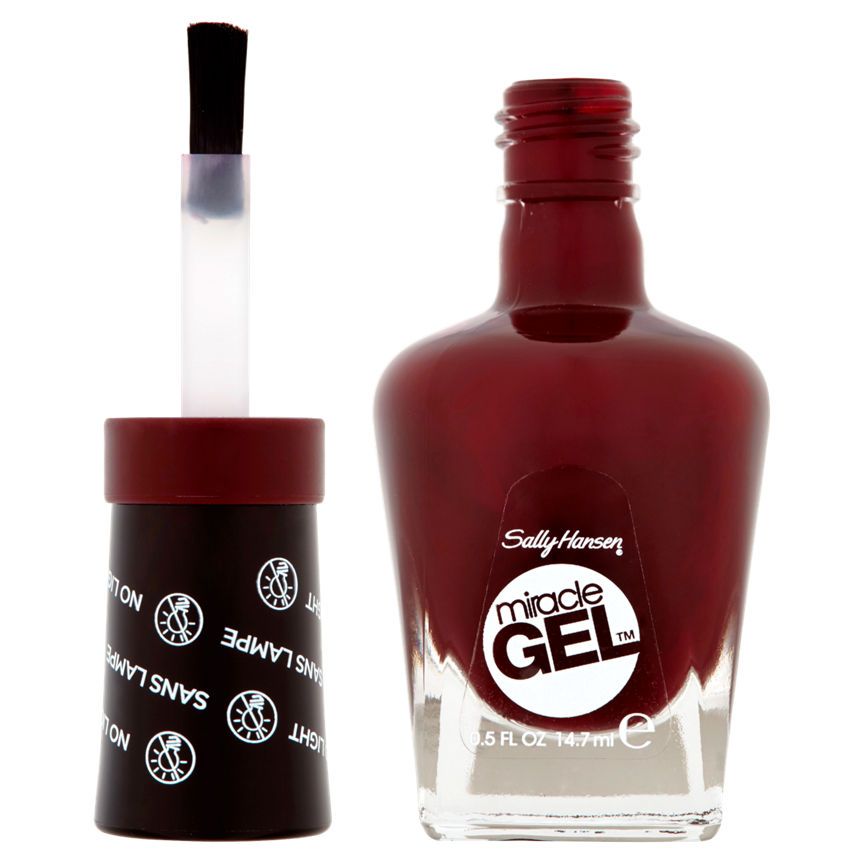 Sally Hansen Miracle Gel Step 1 480 Wine Stock Make Up & Beauty Accessories ASDA   