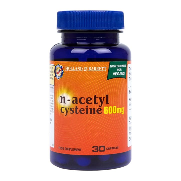 Holland &amp; Barrett N-Acetyl Cysteine 600mg 30 Capsules