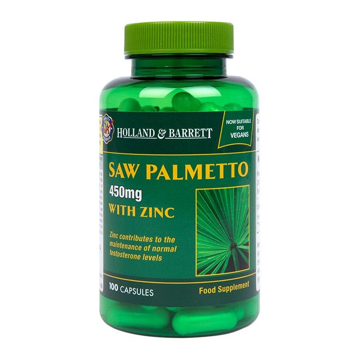 Holland & Barrett Saw Palmetto Capsules 450mg 100 Capsules