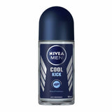 NIVEA MEN Cool Kick 48h Anti-Perspirant Roll-On Deodorant 50ml Mens Deodorant Boots   