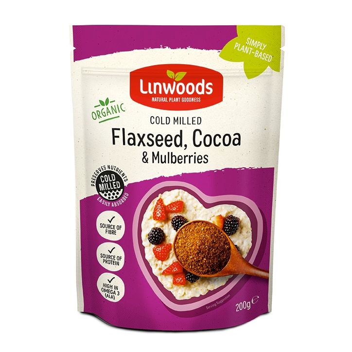 Linwoods Milled Organic Flax Cocoa & Mulberry 200g