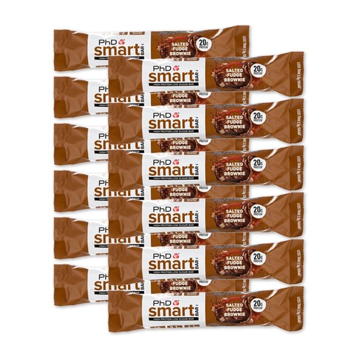 PhD Smart Bar Salted Fudge Brownie 12 x 64g