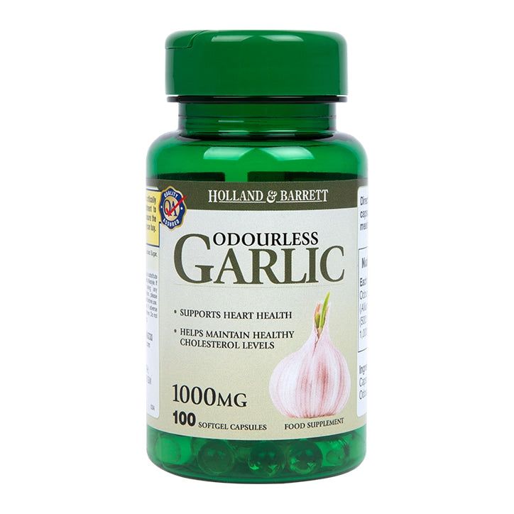 Holland &amp; Barrett Odourless Garlic 1000mg 100 Capsules