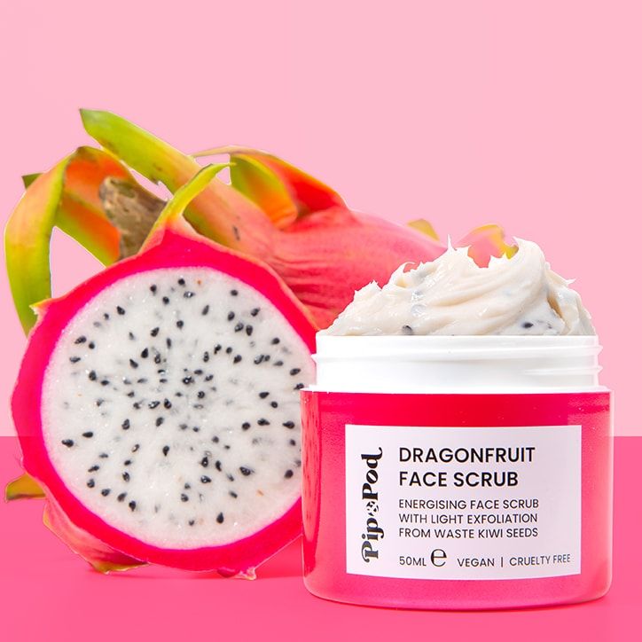 Pip & Pod Dragonfruit Face Scrub 50ml Face Exfoliators & Scrubs Holland&Barrett   