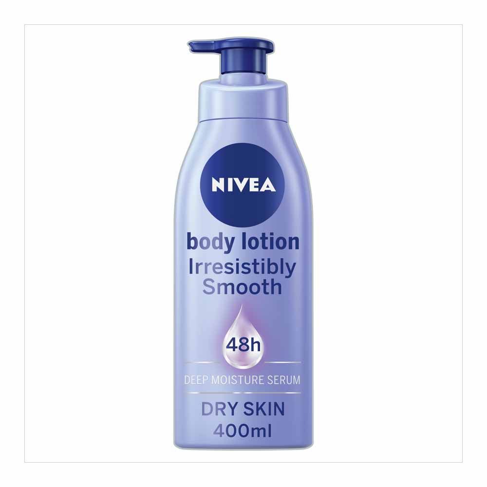 NIVEA Irresistibly Smooth Body Lotion for Dry Skin, 400ml