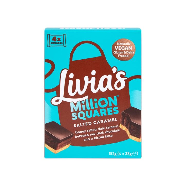 Livia's Salted Caramel Million Squares Multipack 4 x 38g