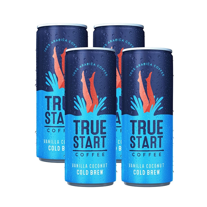 True Start Vanilla Coconut Cold Brew Coffee 4 x 250ml Coffee Holland&Barrett   