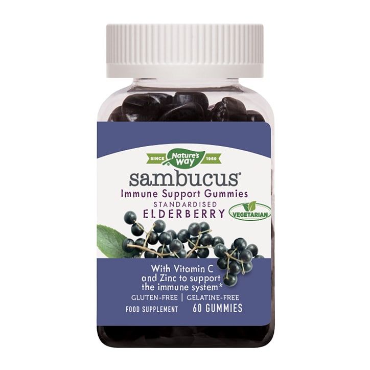 Nature's Way Sambucus Immune Support Adult 60 Berry Flavour Gummies