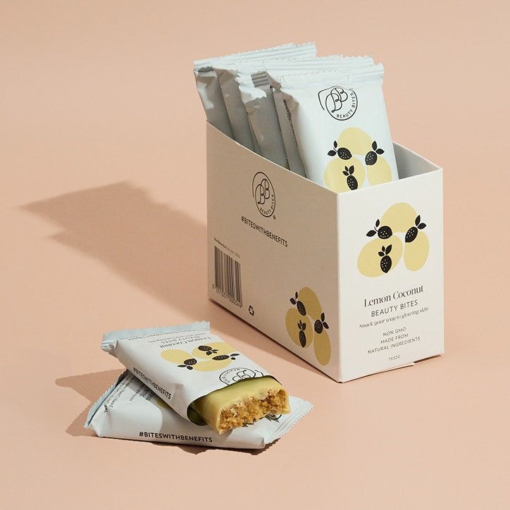 Krumbled Foods Beauty Bites Lemon Coconut Flavour 7 x 32g GOODS Holland&Barrett   