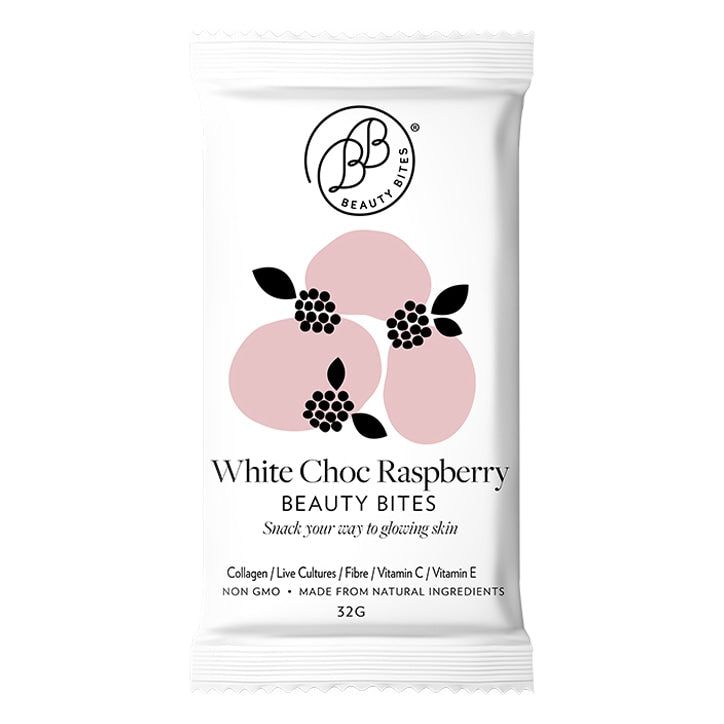 Krumbled Foods Beauty Bites White Chocolate Raspberry Flavour 7 x 32g