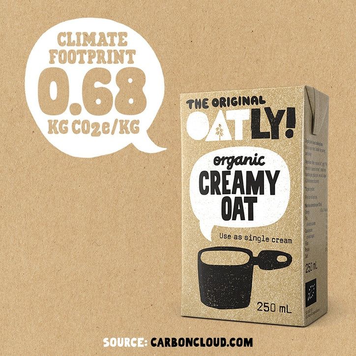 Oatly Organic Creamy Oat Single Cream 250ml