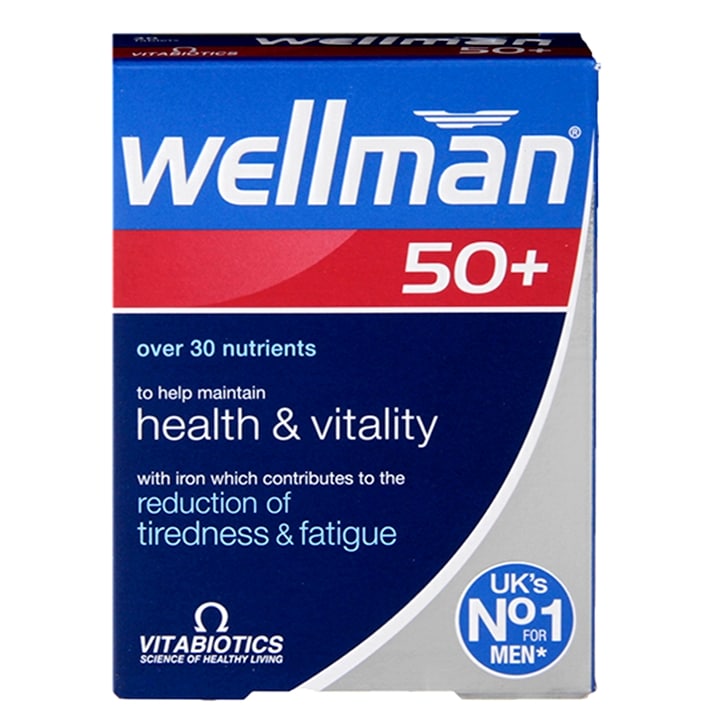 Vitabiotics Wellman 50+ 30 Tablets GOODS Boots   