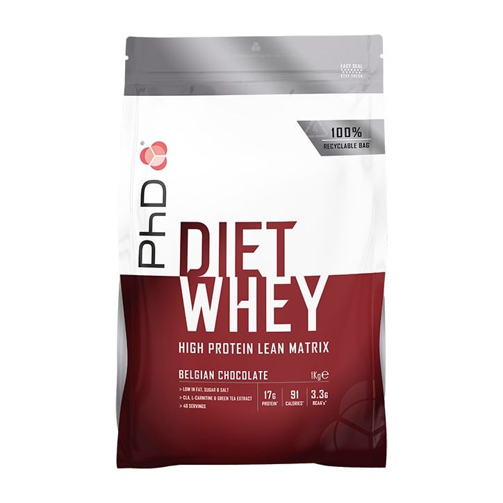 PhD Diet Whey Powder Belgian Chocolate 1000g