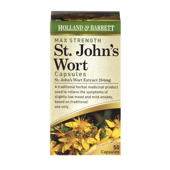 Holland & Barrett Maximum Strength St John's Wort Capsules 50 Capsules 284mg