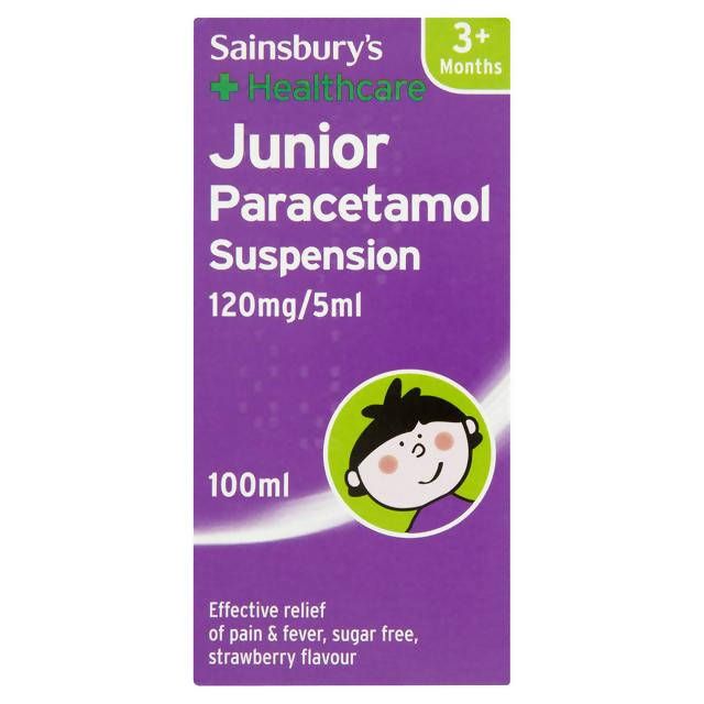 Sainsbury's Junior Paracetamol Suspension 100ml