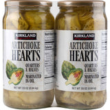 Kirkland Signature Artichoke Hearts Marinated in Vinegar &amp; Oil, 2 x 940g