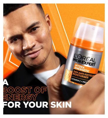 L'Oreal Men Expert Skin Care Hydra Energetic Anti-Fatigue Moisturiser 50ml GOODS Boots   