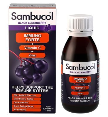 Sambucol Liquid Extract Immuno Forte Formula - 120 ml General Health & Remedies Boots   