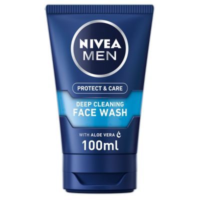 NIVEA MEN Protect & Care Deep Cleansing Face Wash with Aloe Vera 100ml