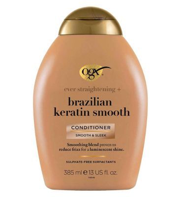 OGX Ever Straightening+ Brazilian Keratin Smooth pH Balanced Conditioner 385ml GOODS Boots   