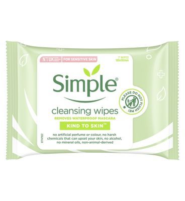 Simple Kind to Skin Cleansing Facial Wipes 7 wipes Make Up & Beauty Accessories Boots   