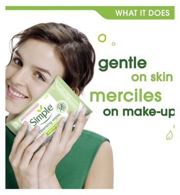 Simple Kind to Skin Cleansing Facial Wipes 7 wipes Make Up & Beauty Accessories Boots   