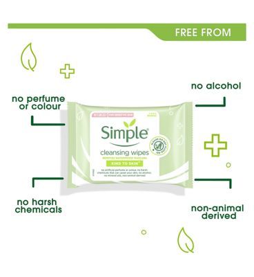 Simple Kind to Skin Cleansing Facial Wipes 7 wipes Make Up & Beauty Accessories Boots   