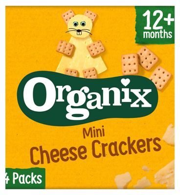 Organix Mini Organic Cheese Crackers Toddler Snack Multipack 4x20g Toys & Kid's Zone Boots   