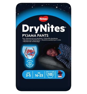 Huggies DryNites Pyjama Bed Wetting Pants Boys, 10 Pants, 3-5 Years