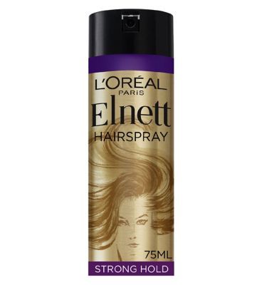 L'Oreal Hairspray by Elnett Care For Dry Damaged Hair Strong Hold Argan Oil Shine 75ml