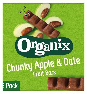 Organix Apple & Date Organic Fruit Snack Bar Multipack 6x17g