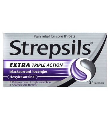 Strepsils Extra Blackcurrent Sore Throat Lozenges 24s