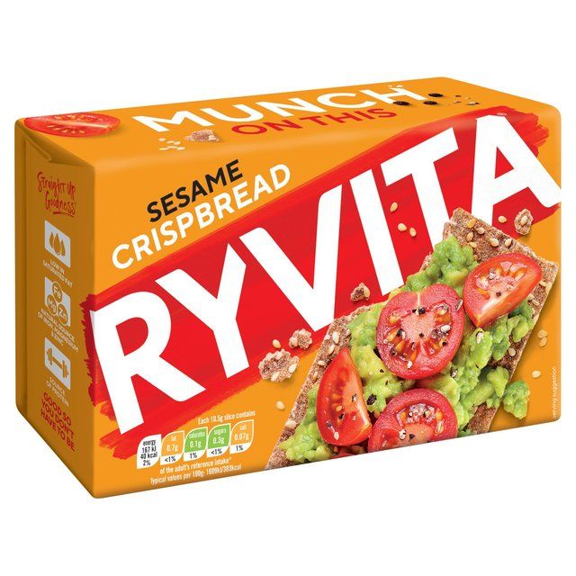 Ryvita Crispbread Simply Sesame Crunchy Rye GOODS M&S   