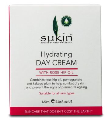 Sukin Rosehip Hydrating Day Cream 120ml Make Up & Beauty Accessories Boots   