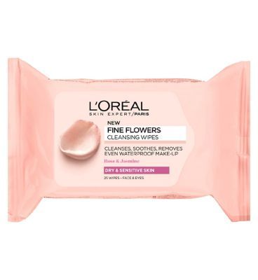 L'Oreal Paris Fine Flowers Cleansing Wipes Sensitive Skin x25