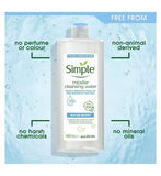 Simple Water Boost Micellar Cleansing Water Sensitive Skin 400ml Make Up & Beauty Accessories Boots   