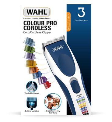 Wahl Clipper Kit Cordless Colour Pro Men's Toiletries Boots   