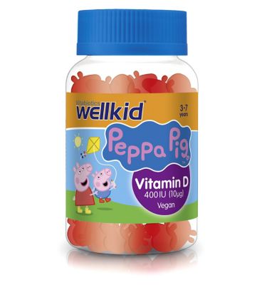 Vitabiotics Wellkid Peppa Pig Vitamin D - 30 jellies Baby Healthcare Boots   