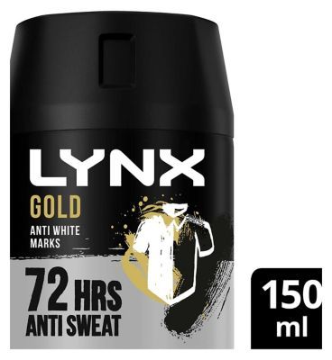 Lynx Men Gold Antiperspirant Deodorant Aerosol 150ml GOODS Boots   