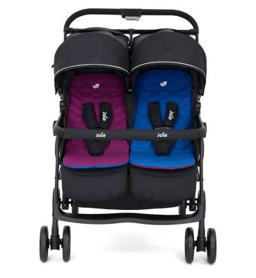 Joie Aire Twin Pushchair - Rosy &amp; Sea