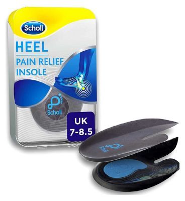 Scholl Heel Pain Relief Insoles - size 7 - 8.5 First Aid Boots   