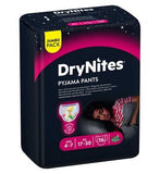 Huggies DryNites Girls Pyjama Pants, 16 Pants, 17-30kgs