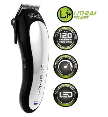 Wahl Clipper Kit Lithium Power Black Men's Toiletries Boots   