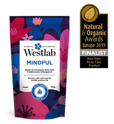 Westlab Mindful Epsom Bath Salts with CBD Oil 1kg Sleep & Relaxation Boots   