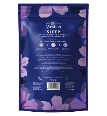 Westlab Sleep Epsom Bath Salts with Lavender 1kg Sleep & Relaxation Boots   