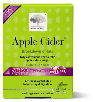 New Nordic Apple Cider Mega Strength 1000mg - 30 Tablets