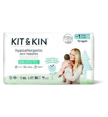 Kit & Kin Eco Nappies Size 1, 38 pack, 2-5kg/4-11lbs Toys & Kid's Zone Boots   